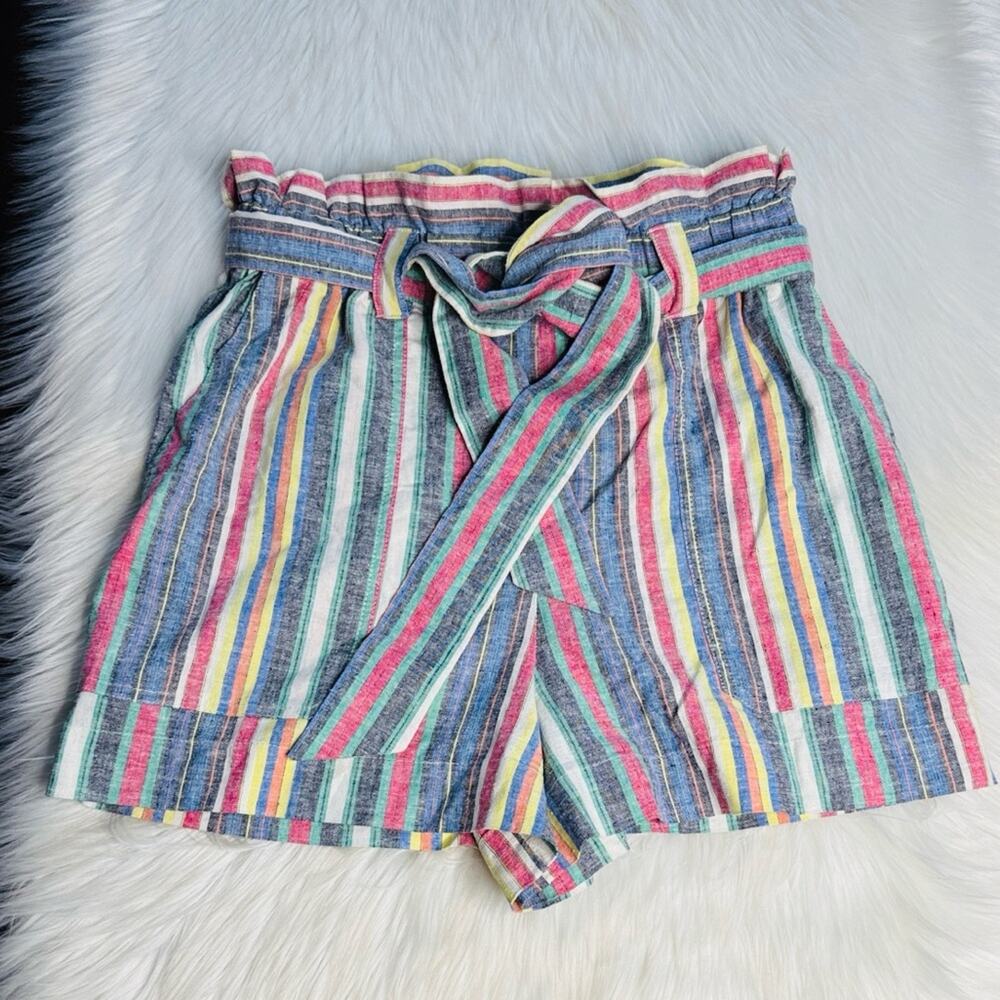 Marine Layer Audrey Striped Paperbag Shorts